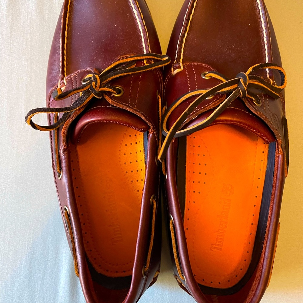 Mens Timberland Boat Shoes. Never worn. New but no tags.